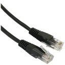 Patchcord RJ45/1.0-BLACK cat.5e UTP čierny
