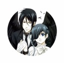 Kuroshitsuji Ciel a Sebastian kolík 58 mm