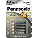 Alkalická batéria Panasonic AAA (R3) 4 ks.