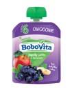 BoboVita Ovocná pena Čučoriedky jablko s banánom, 80 g