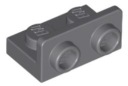 LEGO PLATE 1X2 SLIM TMAVO SIDA 99780 - 2 KS