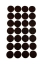 Samolepiace plstené podložky hnedé ⌀ 20mm 28 ks