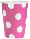 FUCHSIA papierové poháre, POTTIES poháre, 6 ks