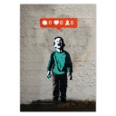 Nálepky A5 PION Banksy Zero Likes