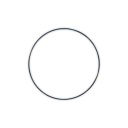 Base Circle Circle Kovová obruč pre makramé lapač snov, čierna, 25 cm