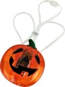 ŽIARIVÝ NÁHRDELNÍK HALLOWEENSKÉ TEKVICE OZDOBA PRÍVESKU NA BATÉRIU
