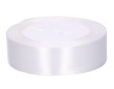 Saténová stuha 2,5cm x 25Y biela MYH190461