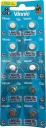 10x MINI BATERIE L621 LR60 AG1 1,5V 15mAh SET