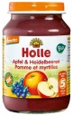 HOLLE BIO dezert s jablkami a bobuľami pre deti 190 g