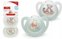 NUK SILIKÓNOVÉ SOATKY ANATOMICKÝ MACKO 6-18M 2KS + Púzdro