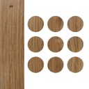ARTISAN DUB Nábytkové hmoždinky samolepiace fi 20mm zakrytie otvorov 9ks