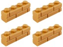 LEGO 15533 TEHLA 1x4 nugát stredná NOVINKA (8g) 4 ks.