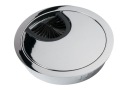 Okrúhla káblová priechodka, priemer 60 mm, lesklý chróm - KD-60 AMIX