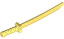 LEGO Ninjago zbraň Katana samurajský meč žiarivo svetložltý 21459