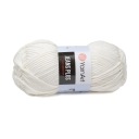 100g bavlnená akrylová priadza Jeans Plus 01 biela