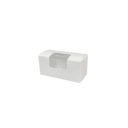 KRABIČKA NA TORTY S OKIENKOM 17x10x10CM BIELA ​​3KS