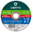 VERTO REZNÉ KOTOUČE NA KOV 125 X 1,5 X 22,2 61H532