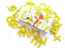 Magnety na chladničku ŽLTÉ PÍSMENO 80 PRVKOV