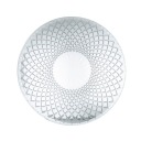 SKLENENÁ TABUĽKA retro transparentná pr. 25 cm