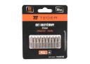 Krížový bit PZ 25 mm/PZ2 (SADA 10 KS) / TEGER