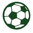 Dekor prívesok, prelamovaná dekorácia, GUĽA, futbal, zelená