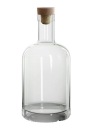 BRANDY WHISKY SKLENENÉ FĽAŠE 700ml + DREVENÝ KOROK
