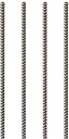 Čiernobiela papierová slamka 20 cm Zig-Zag 100 ks.