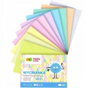 PASTELový výrezový blok, zápisník papierov HAPPY COLOR A5, 10 farieb pastel 100g