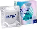 DUREX Invisible Close Fit kondómy, 3 kusy