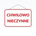 Laminovaný nápis A5 DOČASNE ZATVORENÉ