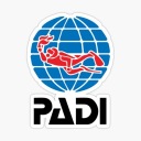 Potápačská nálepka PADI pre potápačov