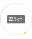 Prsteň lapač snov 22,5cm BIELY