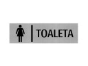 Gravírovaný tanier DÁMSKE WC GRAVÍR