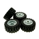 LEGO WHEEL AXLE 30,4x14 55982 30391 GREY - 4 KS