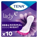 TENA Lady Normal Night špeciálne urologické vložky na nočné spanie 10 ks.