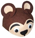 PLSTENÝ MEDVEĎ KLOBÚK, BEAR, FELT BEAR