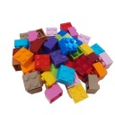 Lego Brick 2x2 Brick Brick Mix Color Classic 50 ks