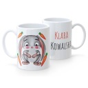 Hrnček Darček do škôlky pre školáka Meno ZAJAČIKA Biely