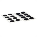 VELCRO Samolepiaci suchý zips 16mm office home 16 kusov čierny