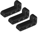 LEGO Technic Black Beam 'L' 2x4 (32140/6271825) x3