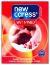 NOVÉ vlhčené kondómy CARESS WET N'WILD, 3 ks.