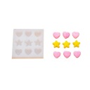 Silikónová forma na sviečky vosk mydlo živicová omietka MINI HEARTS STARS 3D