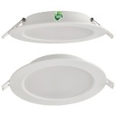 LED stropné svietidlo, zápustné, zápustné, 12W, 1200lm, 4000K, biele