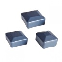Záslepka na stĺpik 15x15 mm - 10 kusov Grafit