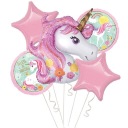 SET 5 kusov narodeninových balónov Unicorn