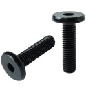 10x skrutka M8 x 30 mm plochá imbusová hlava, nábytková skrutka, metrická čierna