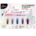 KIDEA PRECÍZNE DEKORATÍVNE LEPIDLO V FINISH WRITER + SADA 5 GLITROV