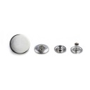 Patentka MONETA LUX 17 MM plochá strieborná 10 KS 792