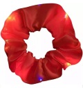 Svietiaca LED scrunchie červená