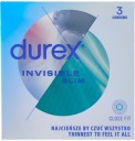 DUREX NEVIDITEĽNÉ KONDÓMY - 3 KS.